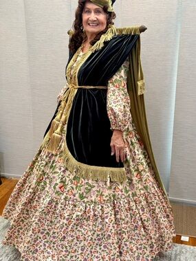 Custom made “Carol Burnet as Scarlet O’Hara curtain dress complete costume.